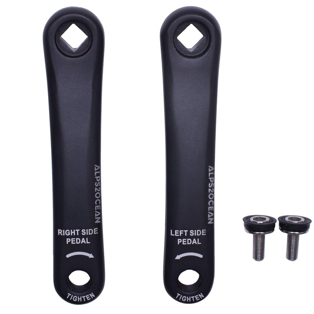 Alps2Ocean Bike Crank Arms,89MM/102MM/114MM/127MM/140MM/152MM/160MM/165MM/170MM/175MM Available in Diamond Hole Bike Crank Arm for Ebike