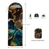 Sleeping Bags for Adults and Kids Backpacking Camping Sleeping Bags for Girls and Boys Lightweight Waterproof Cold/Warm 3-Season (Black Gold Marble, Single -31.5x90.5) view 4