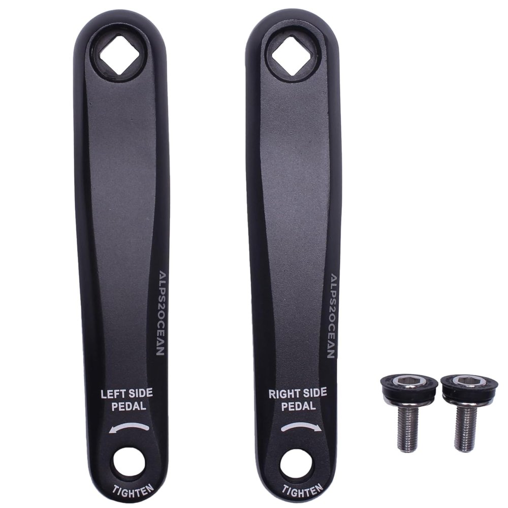 Alps2Ocean Bike Crank Arms,89MM/102MM/114MM/127MM/140MM/152MM/160MM/165MM/170MM/175MM Available in Diamond Hole Bike Crank Arm for Ebike