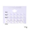 12 Pairs Shining Gold Silver Pearl Hypoallergenic Stud Earrings Set for Women Fashion Aesthetic Jewelry Accessories Statement Earrings Best Friends Birthday Jewelry Earrings for Mom view 3