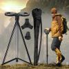 Walking Cane with Seat 2-in-1 Foldable Walking Sticks Chair for Men Women Elderly Folding Camping Chair Portable Trekking Poles Aluminum Lightweight Travel Storage Bag for Adult Outdoor Hiking view 1