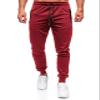BUXKR Mens Casual Joggers Sweatpants for Jogging,Running or Athletic Activities,Wine Red,XL view 2