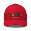 RIVEMUG Los Cabos Mexico Trucker Hat Curved Bill Mid Crown Adjustable Cabo San Lucas Cap Red view 2