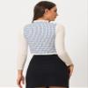 Allegra K Plaid Waistcoat for Women's Vintage Fringe Trim Tweed Suit Vest Small White view 3
