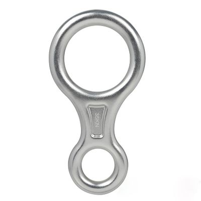 METOOLS Figure 8 Descenders Ring high Altitude Protection Speed Hook Anti-Fall Brake line Landing line Mitigation Rescue Figure 8 Ring (Silver)