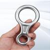 METOOLS Figure 8 Descenders Ring high Altitude Protection Speed Hook Anti-Fall Brake line Landing line Mitigation Rescue Figure 8 Ring (Silver) view 2