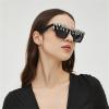 Diamond Cat Eye tassel Sunglasses Women Retro Jeweled Rhinestone Sun Glasses Sparkle Crystal Pearl Bling Eyewear (champagne) view 4
