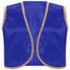 ACSUSS Mens Desert Prince Carnival Tops Arabian Street Rat Waistcoat Cosplay Open Front Vest Royal Blue 3X-Large view 1