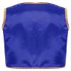 ACSUSS Mens Desert Prince Carnival Tops Arabian Street Rat Waistcoat Cosplay Open Front Vest Royal Blue 3X-Large view 2