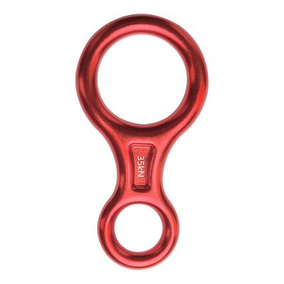METOOLS Heavy-Duty Climbing Gear, 35KN Aluminum Figure 8 Descenders - High Altitude Protection & Anti-Fall Brake Ideal for Rock Climbing Rappelling and Rescue Red