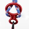 METOOLS Heavy-Duty Climbing Gear, 35KN Aluminum Figure 8 Descenders - High Altitude Protection & Anti-Fall Brake Ideal for Rock Climbing Rappelling and Rescue Red view 2