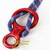 METOOLS Heavy-Duty Climbing Gear, 35KN Aluminum Figure 8 Descenders - High Altitude Protection & Anti-Fall Brake Ideal for Rock Climbing Rappelling and Rescue Red view 3