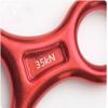 METOOLS Heavy-Duty Climbing Gear, 35KN Aluminum Figure 8 Descenders - High Altitude Protection & Anti-Fall Brake Ideal for Rock Climbing Rappelling and Rescue Red view 4