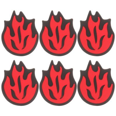 BESPORTBLE 6pcs Tennis Racket Vibration Dampener Racket String Shock Absorber Fire Shaped Silicone Racquet Shock Absorbers Tennis Racket Accessories