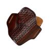 Leather OWB Belt Holster Fits Taurus 856 Defender or Model 605 357 Magnum 3 inches, Premium Leather, Fast Draw - ShnLeather (Brown, Taurus Model 605 Poly Protector 3" Barrel) view 4
