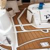Algasan Boat EVA Faux Teak Decking Floor Compatible with 2008 Sea Ray Sundancer 335 Swim Platform Cockpit Pad Boat EVA Foam Teak Floor view 4