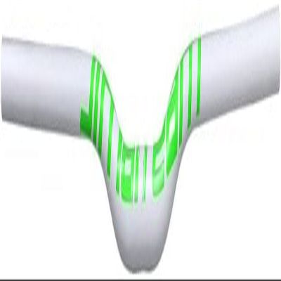 760mm Super Long Bar MTB Handlebar 31.8mm Carbon Fiber MTB Swallow Handlebar (Color: Green)