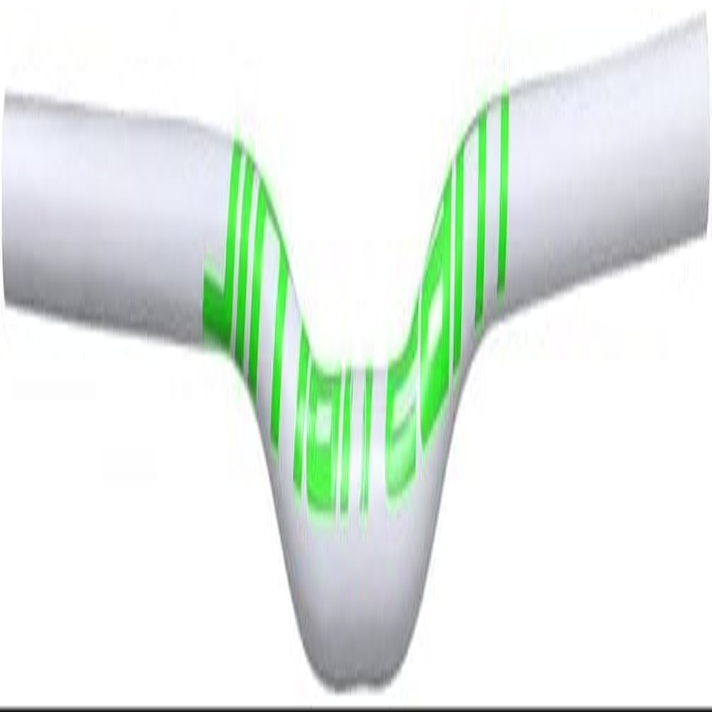760mm Super Long Bar MTB Handlebar 31.8mm Carbon Fiber MTB Swallow Handlebar (Color: Green)