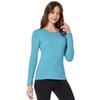 SSLR 2 Pack Women's Thermal Tops, Thermal Underwear for Women Long Sleeve Tee Shirts Basic Layering V Neck Fleece (Small, White & Blue) view 4