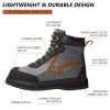 BASSDASH Mens Wading Boots Lightweight Anti-Slip Rubber Sole Fly Fishing Wading Shoes view 3