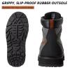 BASSDASH Mens Wading Boots Lightweight Anti-Slip Rubber Sole Fly Fishing Wading Shoes view 4