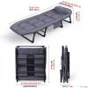 YVYKFZD Camping Cots for Adults, 6-Position Folding Camping Bed, Portable Sleeping Cots with Mattress, for Camping Tent Office Outdoor Travel, Supports 275 lbs (Size : 190x65x32cm) view 3