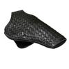 Basket Weave Leather Paddle Holster Fits Colt Python or Colt King Cobra, Premium Leather, Thumb Break - ShnLeather (Black, Colt Python 4.25" Barrel) view 2