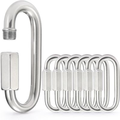 sprookber 304 Stainless Steel Chain Quick Links, Chain Connector, Set of 6