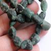 Gems For Jewels Women's 8-11mm Emerald Rough Beads, Drilled Emerald Raw Stones, Rough Emerald Gemstones, Loose Raw Emerald For Jewelry (5PCS To 10PCS Option)-PDG347, 10 Pcs view 4