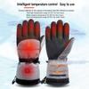 NURCOIOX Outdoor Men Women Heating Gloves Ski Electric Heated Gloves Rechargeable Touchscreen Gloves Winter Hand Warmer Thermo Gloves Hiking Cycling Motorcycle Fishing Powered Heating Gloves-Gloves view 2