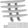 SHENGHUISS Boat Open Base Cleat All 316 Stainless Steel Mooring Dock Cleat for Boat,Deck,Hook (8 inch 4 Pack) view 1