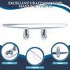 SHENGHUISS Boat Open Base Cleat All 316 Stainless Steel Mooring Dock Cleat for Boat,Deck,Hook (8 inch 4 Pack) view 2