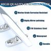 SHENGHUISS Boat Open Base Cleat All 316 Stainless Steel Mooring Dock Cleat for Boat,Deck,Hook (8 inch 4 Pack) view 3