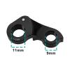 eMagTech Bike Tail Hook K33009 Rear Derailleur Hanger Rear Wheel Mechanical Shift Hook Aluminum Alloy Compatible with Cannondale SystemSix 2019, Black view 3