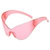 helena Oversized Y2k Sports Sunglasses Women Goggle Men Trends Wrap Around Shield One Piece Sunglasses Large Shades Eyewear (pink) view 2