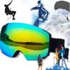 CARUTU Ski Goggles, Snow Goggles with Thickened Sponge Pad & Adjustable Elastic Band, Snowboard Goggles for Snowboarding, Ice Skating (Color : Red) view 4