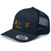 RIVEMUG Los Cabos Mexico Trucker Hat Curved Bill Mid Crown Adjustable Cabo San Lucas Cap Navy view 1