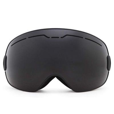 CARUTU Ski Goggles for Men Women, Anti-Fog Snow Snowboard Glasses with Double-Layer Anti-Fog Lens & Elastic Band, for Skiing Skating (Color : Black)