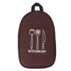 Camping Travel Cooking Utensils Bag,Camping Cooking Utensils Set,Travel Cookware Pouch Bag with Handle for BBQ Camp Cookware Kitchen Kit(brown) view 1