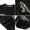 BeiVSlley Toddler Boys 3 Pack Cotton Pullover Crewneck Sweatshirt Long Sleeve Cartoon Shirt Sweaters Tops,Dark Blue,2-3T view 3