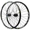 ZECHAO 24" Mountain Bike Wheel,Quick Release Bike Rim Disc Brake Front 2 Rear 4 Bearings 7/8/9/10/11/12 Speeds Bike Front and Rear Wheel Wheelset (Color : Green, Size : 24inch) view 1