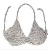 Handmade Aluminum butted chainmail bra Aluminum chainmail knitted bra wear view 1