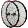 ZECHAO 26/27.5/29 Inch Thru Axle Boost Mountain Wheelset,24 Spokes Double Wall Aluminium Alloy Wheel Set for 8/9/10/11/12 Speed Cassette Wheelset (Color : Red, Size : 26inch) view 1