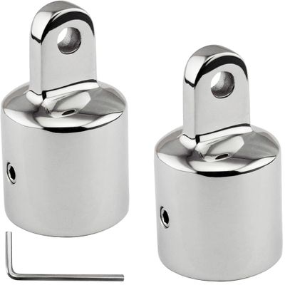 YANYUCB Bimini Top Eye End Cap Boat Bimini Top Fittings Stainless Steel 316 Bimini Top Hardware with L Shape Hex Key (1-3/16 inch 2 Pack)