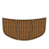 Algasan Boat EVA Faux Teak Decking Floor Compatible with 2005-2008 Supra Launch 22 SSV Swim Platform Step Mat Boat EVA Teak Dec Floor Pad view 1