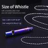 Autuveen Whistle Emergency,Titanium Whistle Necklace Keychain Loud up to 120db,Emergency Survival Whistles for Kids Women Men,Safety Whistles for Camping Hiking-Colorful view 4