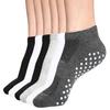 DIBAOLONG Womens & Mens Low Cut Socks, 6-Pairs Non Slip Yoga Sock Ankle Athletic Short Cotton Socks with Grips view 2