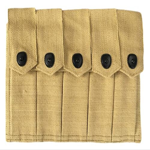 5 Cell Mag Pouch istol Belt Thompson Pouch Holder USGI WW2 Reproduction Canvas SMG 20rd Magazine P