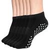 DIBAOLONG Womens & Mens Low Cut Socks, 6-Pairs Non Slip Yoga Sock Ankle Athletic Short Cotton Socks with Grips view 2
