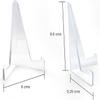 5 Pack Plastic Card Display Stand - Super Hard Clear Display for Baseball, Sports, Trading & Coin Cards - Durable & Sturdy Design view 2